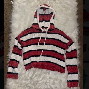 Cropped Striped Pullover